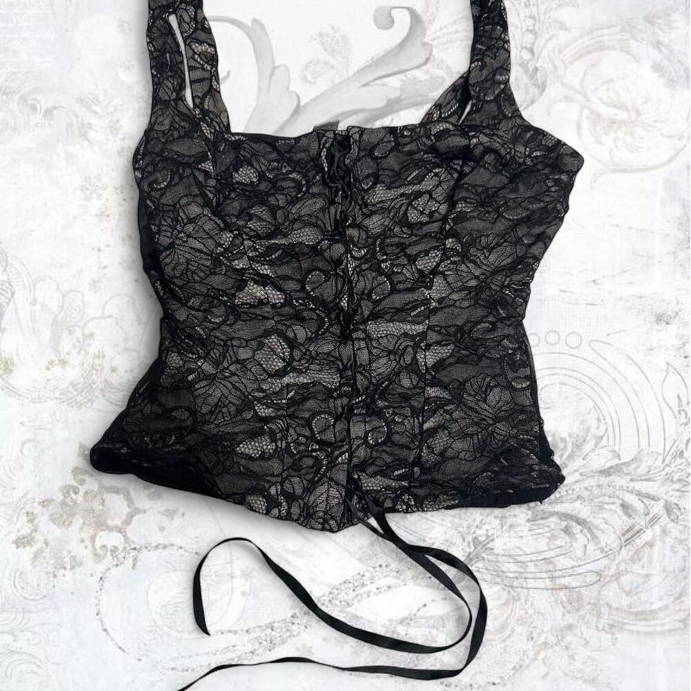 Cache Women's Black Corset